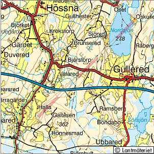 Topo map Galtåsen with surroundings